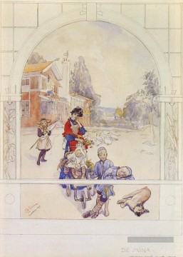 Suédois 1853 à 1919 Mon amour nes SnD SUNDBORN 1893water Carl Larsson Peinture décoratif